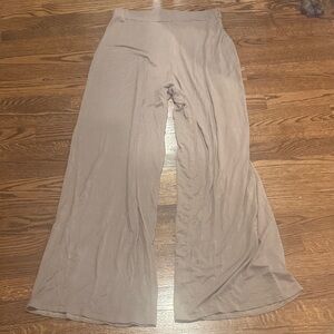 Nasty Girl Wide Leg Lounge Pants Size 10 in a Dark Tan